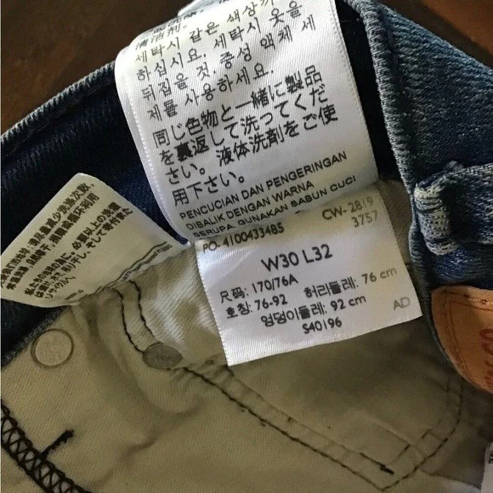 Levi’s 514 Straight Jeans 30/32 NWT